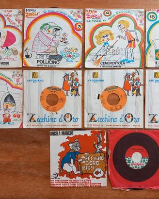 10 Dischi 45 giri Zecchino d'oro anni '70