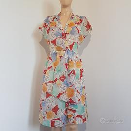 Abito vintage floreale 70s 80s