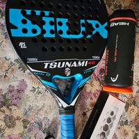 Padel siux tsunami brillo 4.0 con accessori