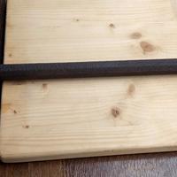 Antico grande scalpello in ferro battuto