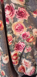 Giacca donna fiorata