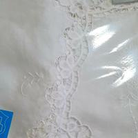 Antica Tovaglia puro lino interamente ricamata a m