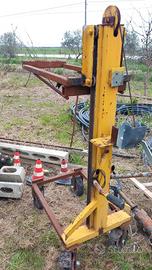 carrello elevatore manuale riduttore con blocco 