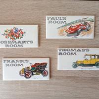 Piastrelle in ceramica decorata - Vintage