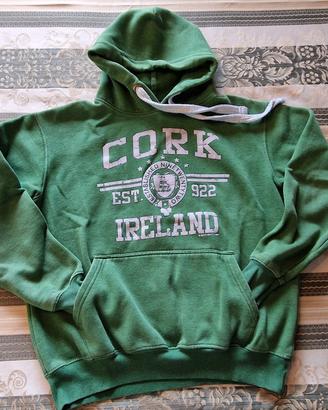 Felpa verde di Cork Irlanda 
