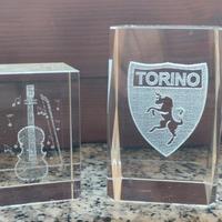 due splendide incisioni su vetro