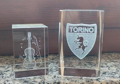 due splendide incisioni su vetro