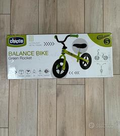 Bici senza pedali green rocket chicco 2/5 anni