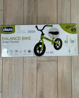 Bici senza pedali green rocket chicco 2/5 anni