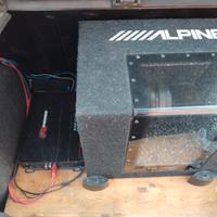 SubWoofer Alpine  e Amplificatore 