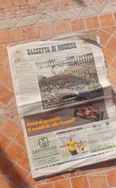 GAZZETTA 9 SETTEMBRE 2007 FUNERALE PAVAROTTI