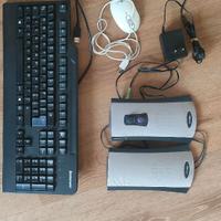 Casse audio Trust, mouse Wintech e Tastiera Lenovo