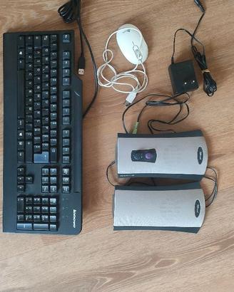 Casse audio Trust, mouse Wintech e Tastiera Lenovo