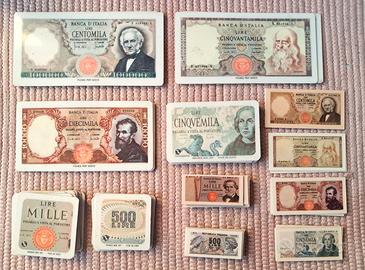 Fiches da gioco LIRE ITALIANE vintage anni 70
