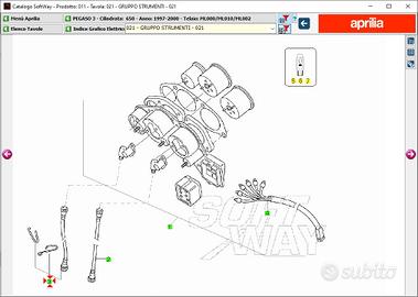 Cavo tachimetro Aprilia Pegaso 650 3 AP8114339