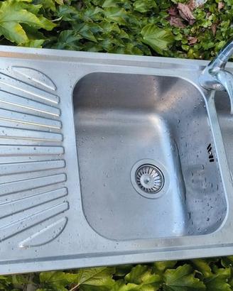 Lavello cucina smeg in acciaio inox doppia vasca