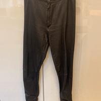 Leggings in vera pelle nero