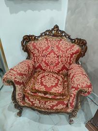 poltrona stile barocco