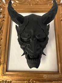 Maschera Oni/ demone giapponese nera