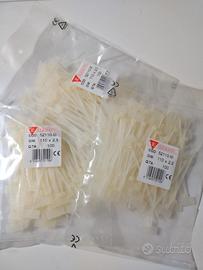 Lotto 300 Fascette Cablaggio con Targhetta