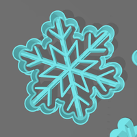 Set 5 tagliabiscotti natalizi stampati in 3D