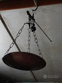 stadera in ferro - bilancia ad  1 piatto vintage