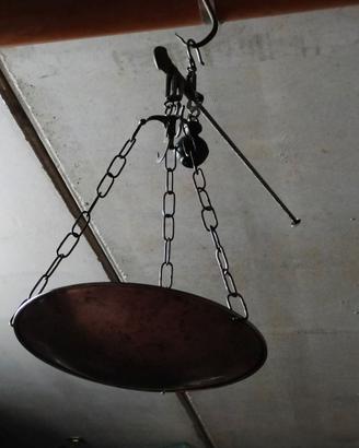 stadera in ferro - bilancia ad  1 piatto vintage