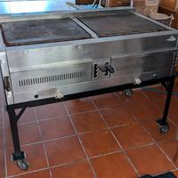 Piastra BBQ professionale a gas