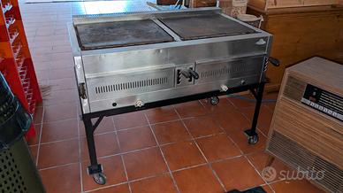 Piastra BBQ professionale a gas