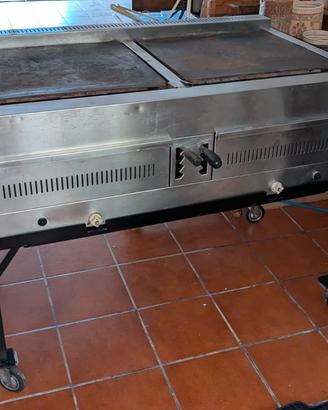 Piastra BBQ professionale a gas