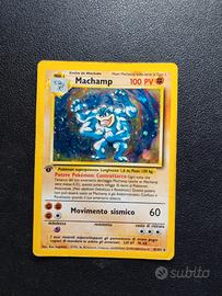 Machamp Prima Edizione - Carte Pokemon Set Base 
