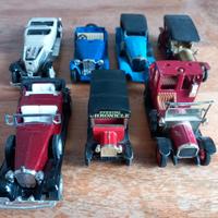 7 auto modelli in metallo anni '80 scala piccola