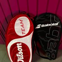 3 racchette piu 2 borse portaracchette nuove