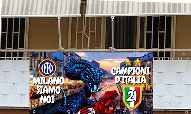 STRISCIONE 05 INTER IN PVC 200X100 CM CAMPIONE