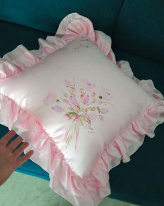 Cuscino dipinto a mano