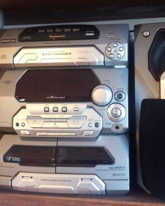 Stereo Panasonic radio mangiacassette sub woofer