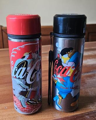 Coppia Borracce Coca-Cola "Real Magic" in Metallo