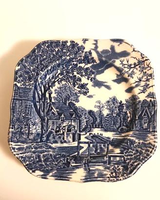 Set 6 piatti in ceramica Johnson Brothers blu