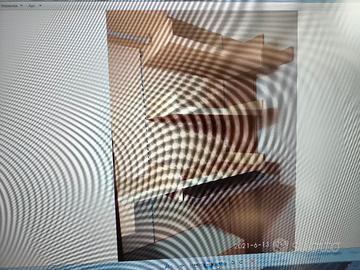 Cabina armadio con ripiani a cremagliera