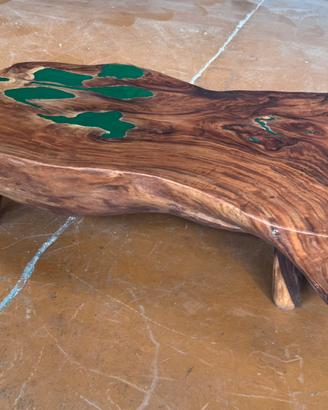 Tavolo da caffé in radice di Tek artigianale