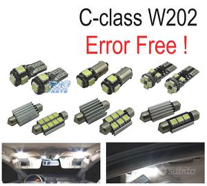 KIT 9 LAMPADE LED INTERNE PER MERCEDES CLASSE C W2