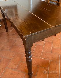 Tavolo in legno primi del 1900