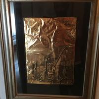 BOROS ISTVAN BASSORILIEVO DORATO AUTENTICATO