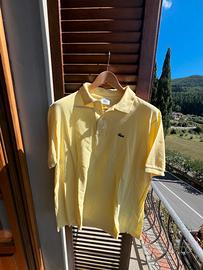 Polo vintage Lacoste taglia XL gialla