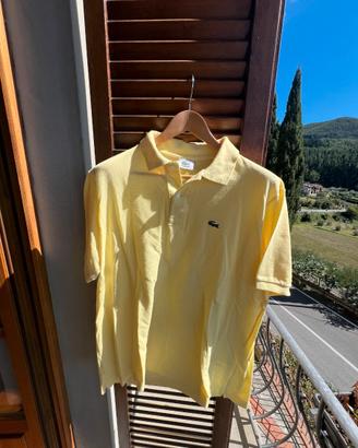 Polo vintage Lacoste taglia XL gialla