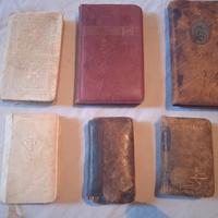 6 piccoli libri da preghiera d'epoca 