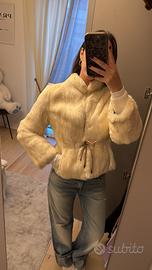 Pelliccia di conoglio bianca