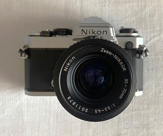 NIKON FE Silver  Nikkor 35-70  3.3 4.5 AIS perfett