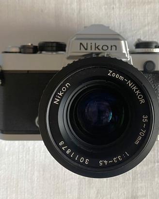 NIKON FE +  Nikkor 35-70  AIS perfetta revisionata