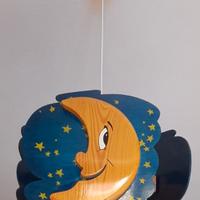 LAMPADARIO LEGNO bimbi luna e stellato